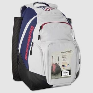 DeMarini Voodoo OG Bat Pack / Backpack - NWT White / Blue / Red - #48670-DSK